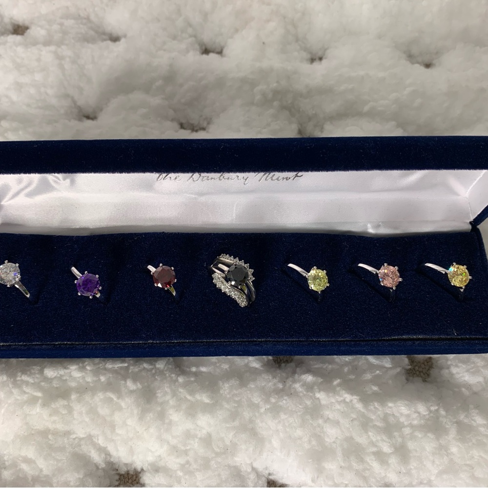 Elegant Multi-Stone Ring Set by Danbury Mint
